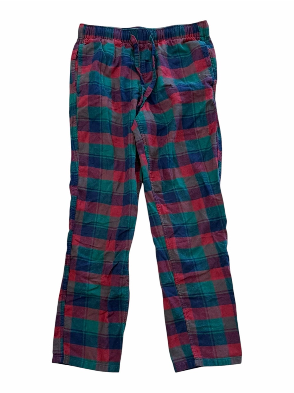 J. Crew Factory Men's Plaid Flannel Lounge Pants in Red & Green S